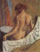 Edgar Degas After bath oil painting reproduction